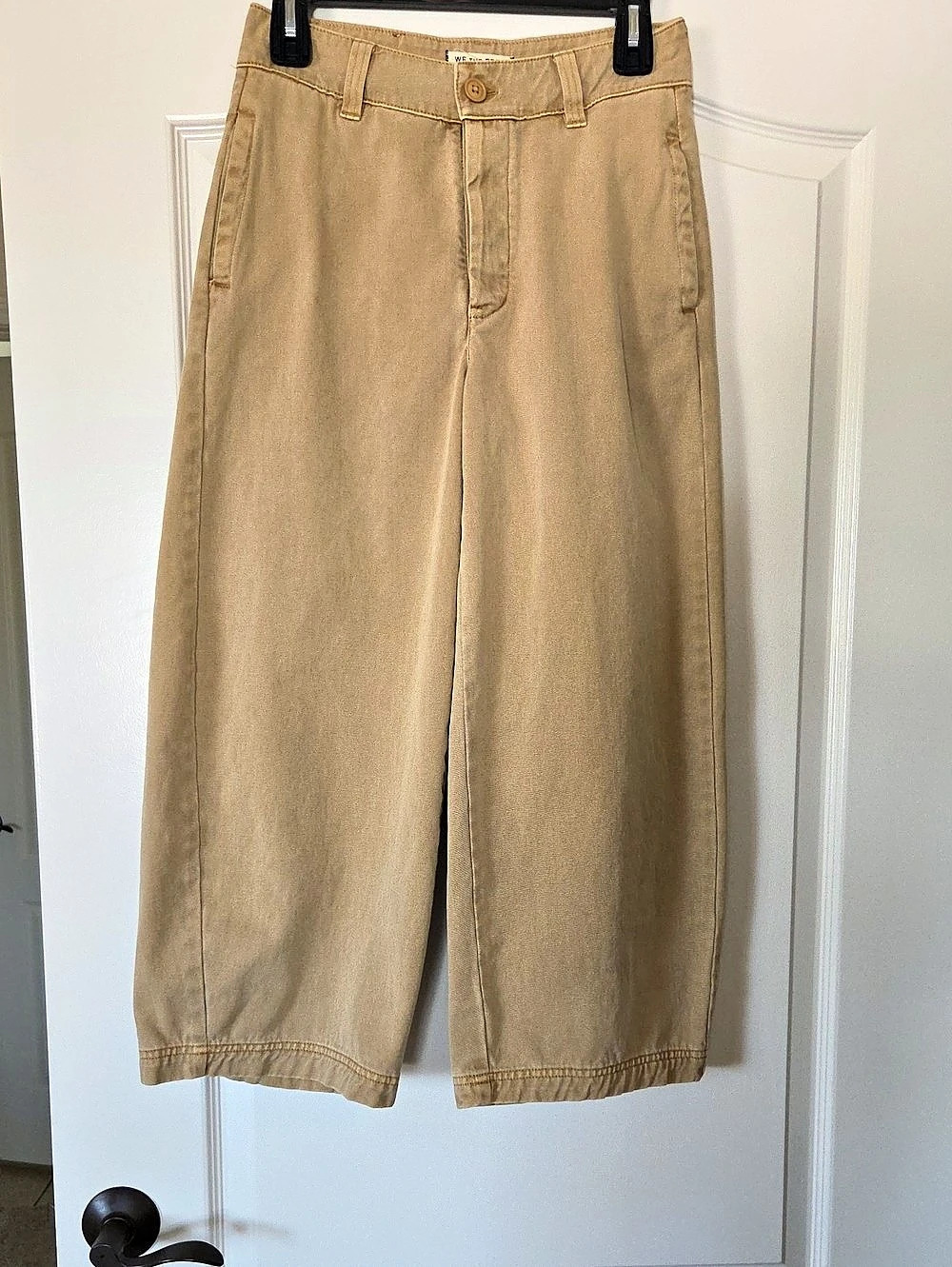 Free People We The Free wide leg crop Jeans tan size 0